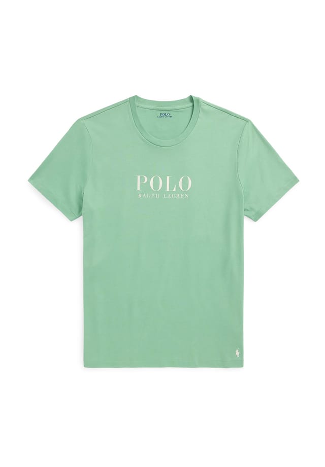 

Верх пижамы хлопок Polo Ralph Lauren, зеленый
