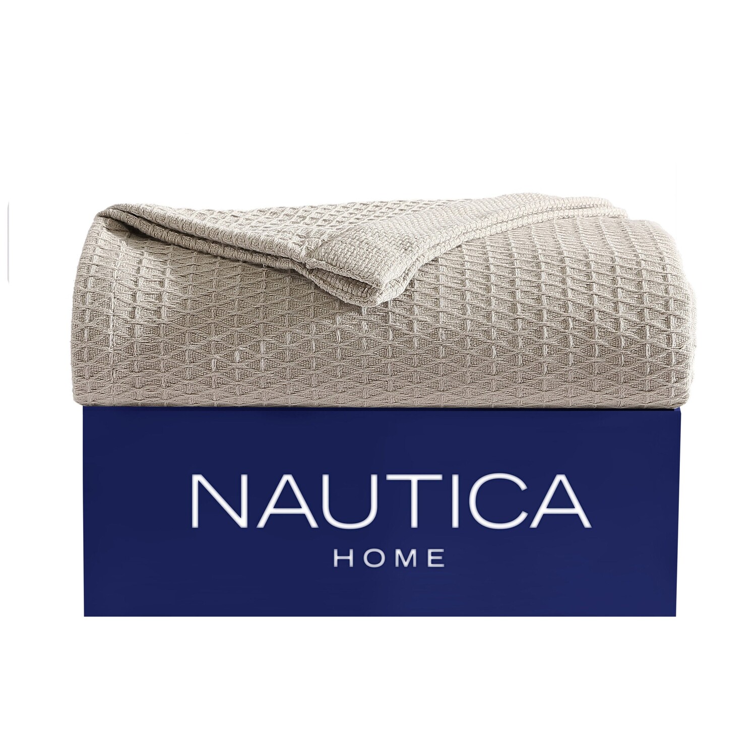 

Бежевое одеяло Nautica Baird King, цвет Dark Roast