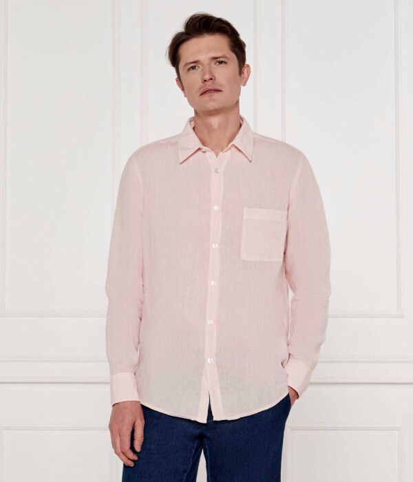 

Льняная рубашка relegant_6 Regular fit Boss Orange, коричневый