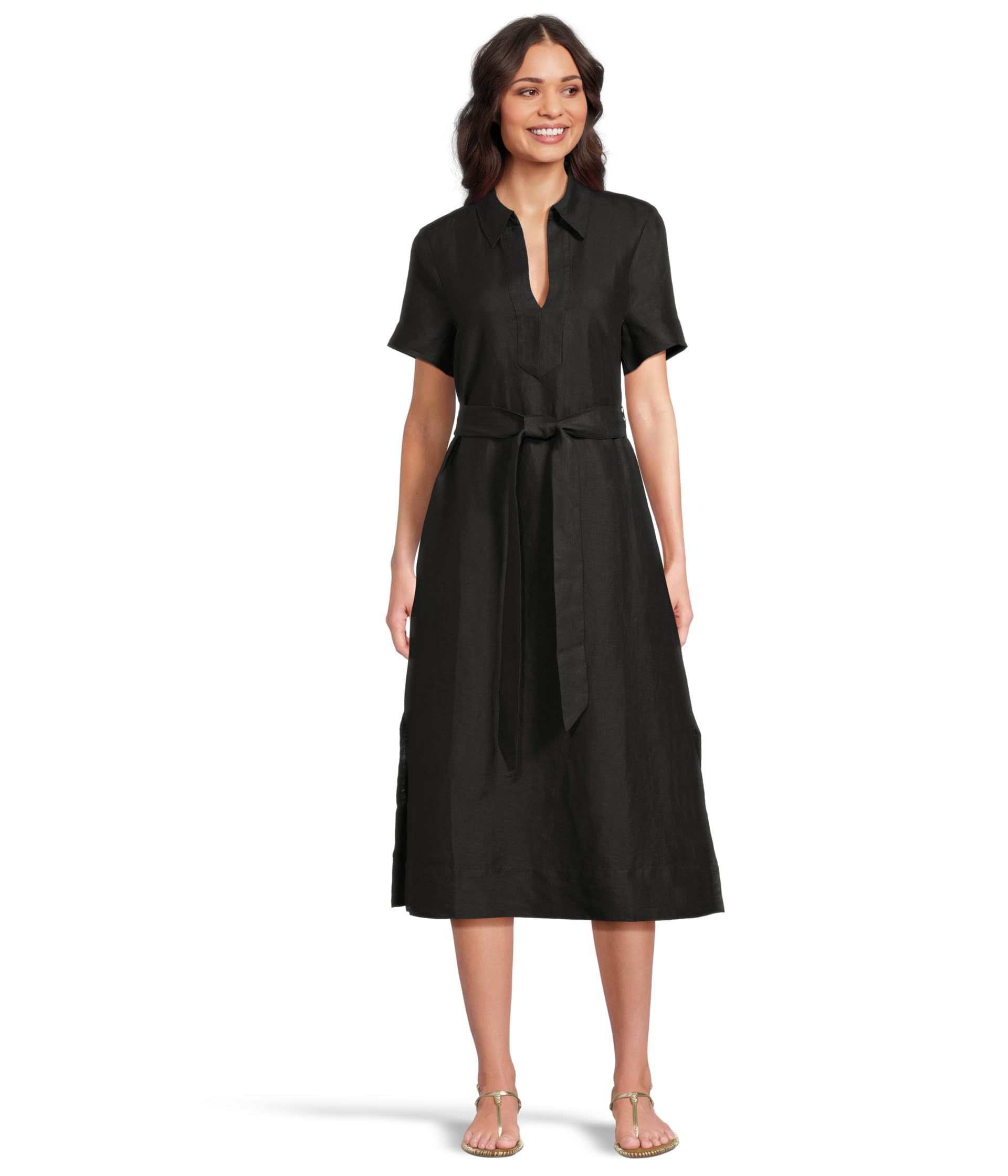 

Платье Tommy Bahama Coastalina Popover Midi Dress, черный