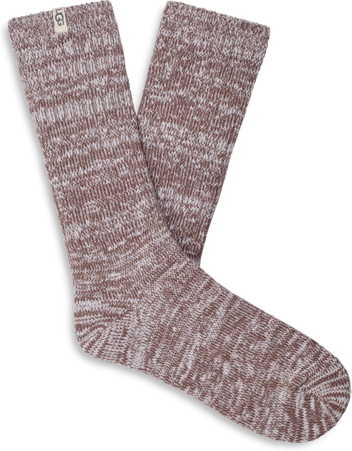 

Носки с напуском круглой вязки в рубчик UGG, цвет Allspice