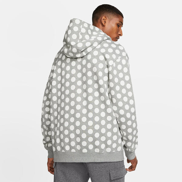 Толстовка Nike Full Out Dots Hoodie 'Grey White', серый — фото 2