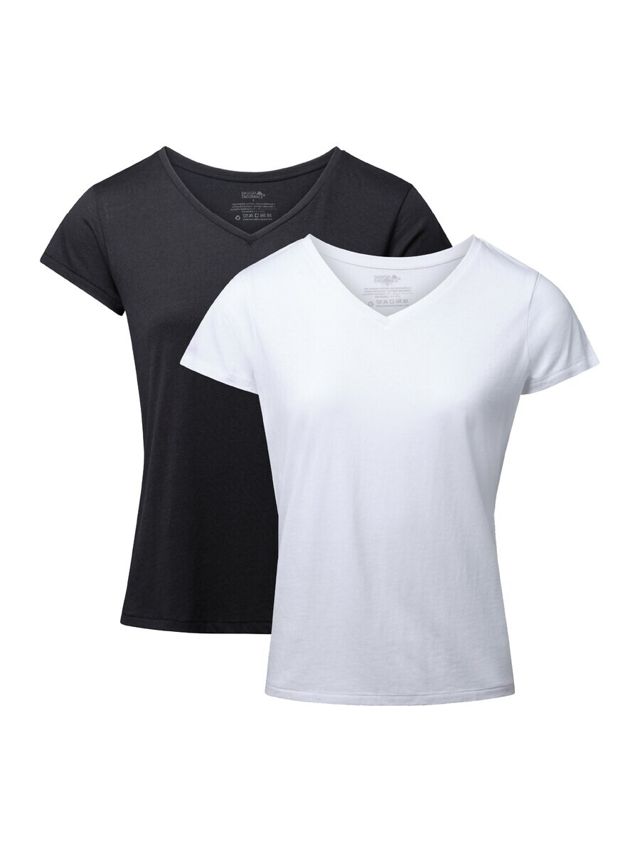 

Футболка DANISH ENDURANCE Shirt V, черный/белый