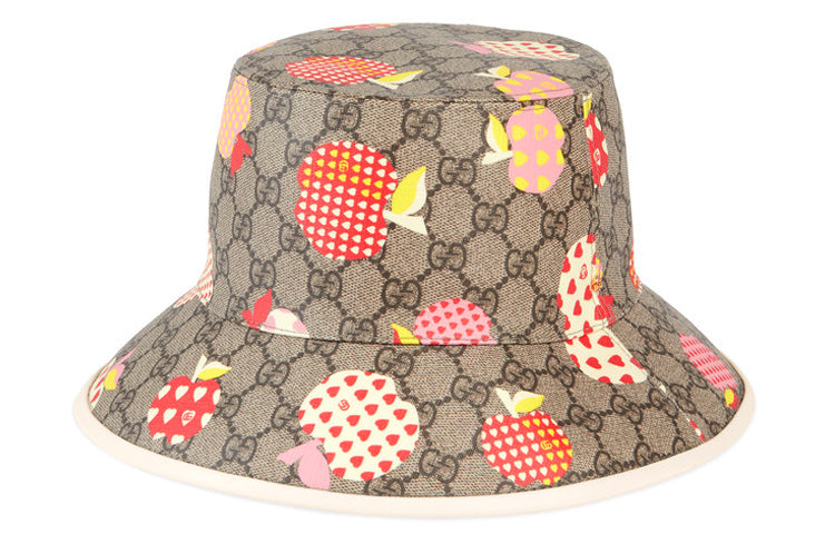 Бейсболка Gucci Les Pommes Bucket Hat 'Beige', желто-коричневый — фото 2