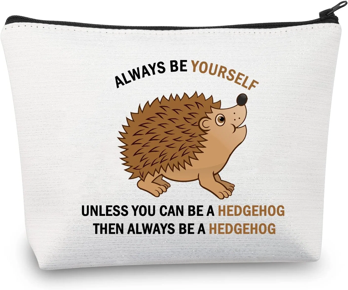 Косметичка с принтом ежа PLITI «Always Be Yourself Unless You Can Be A Hedgehog» Pliti, Always Be Hedgehogu