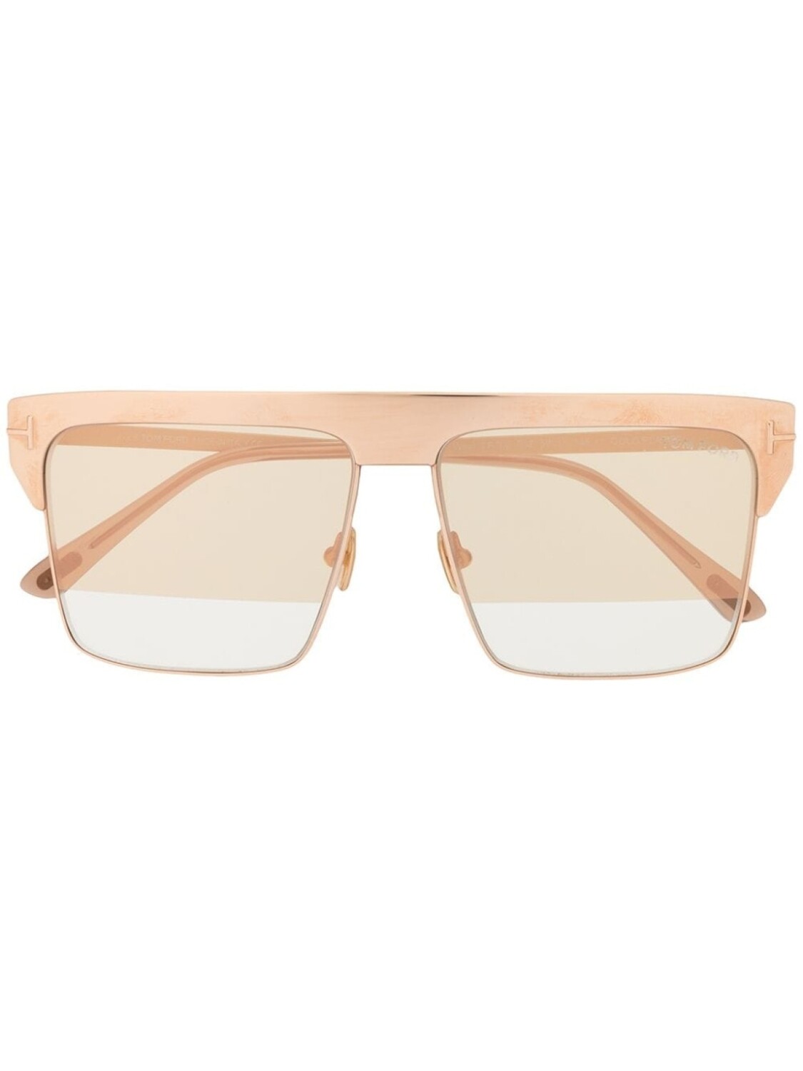 

TOM FORD Eyewear солнцезащитные очки в квадратной оправе, золотой