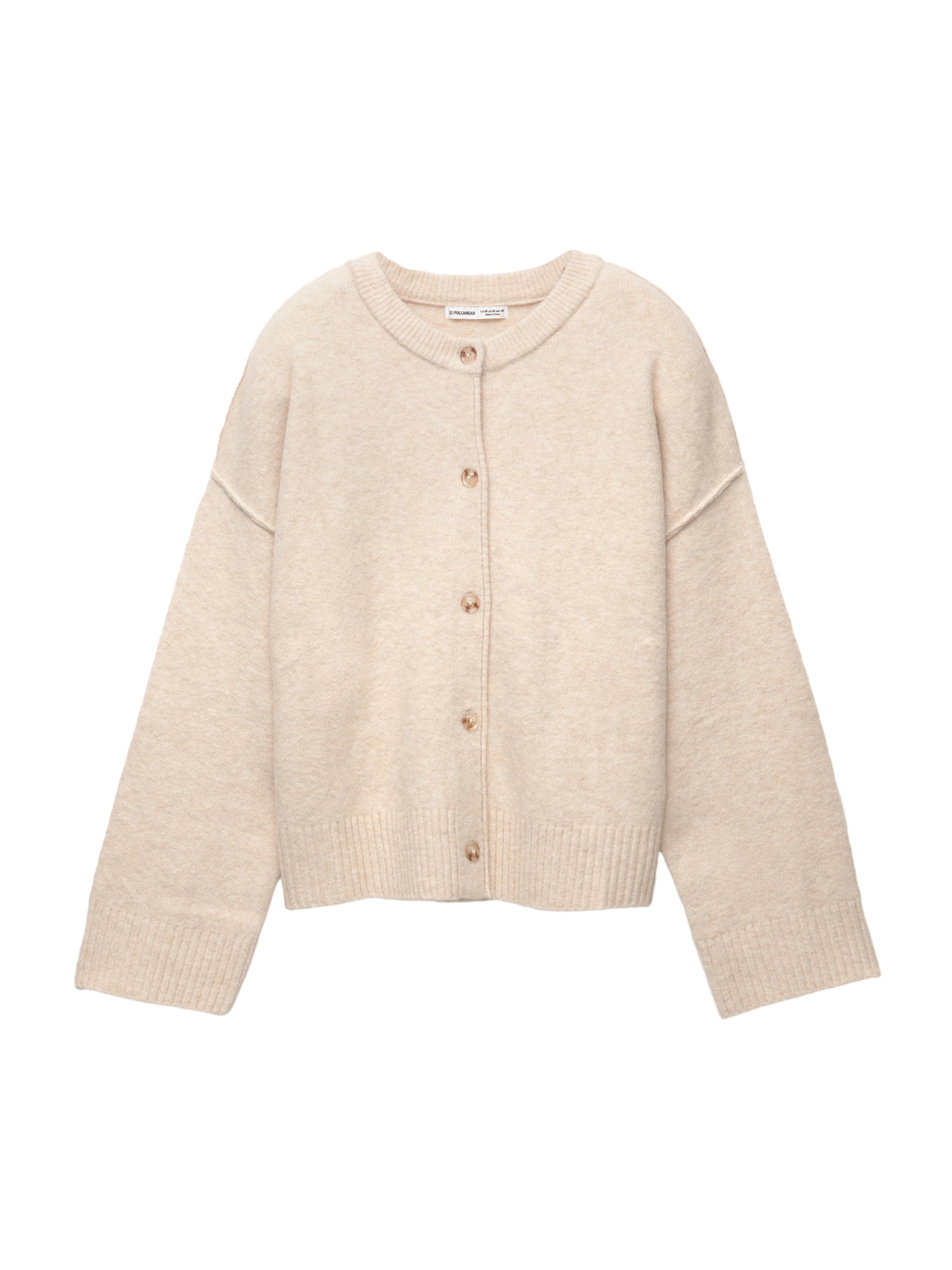 

Pull&Bear Кардиган из трикотажа в песочном цвете