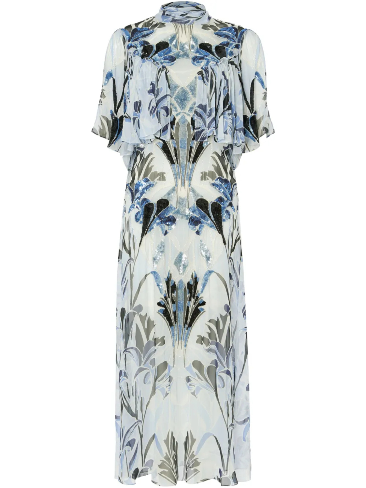 

Платье макси Alani Temperley London, синий