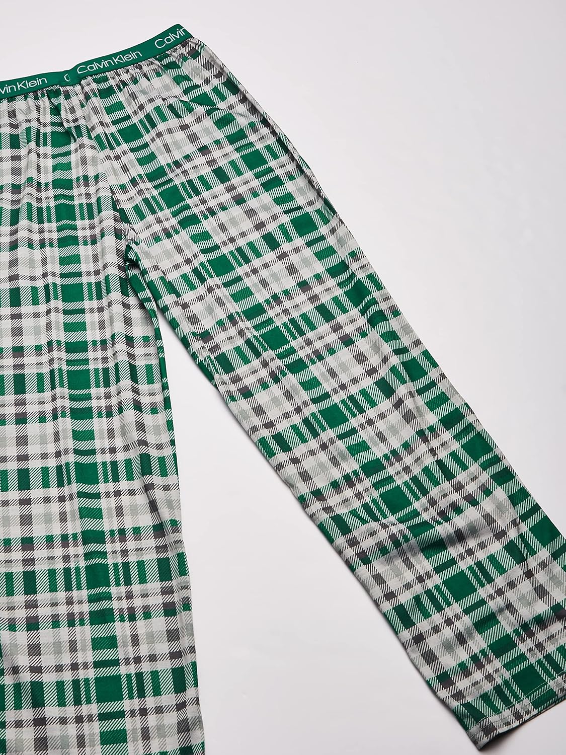 Пижамные штаны Calvin Klein для мальчиков, супермягкие, с начесом, микро, 2 шт., Logo/Jadepld — фото 4