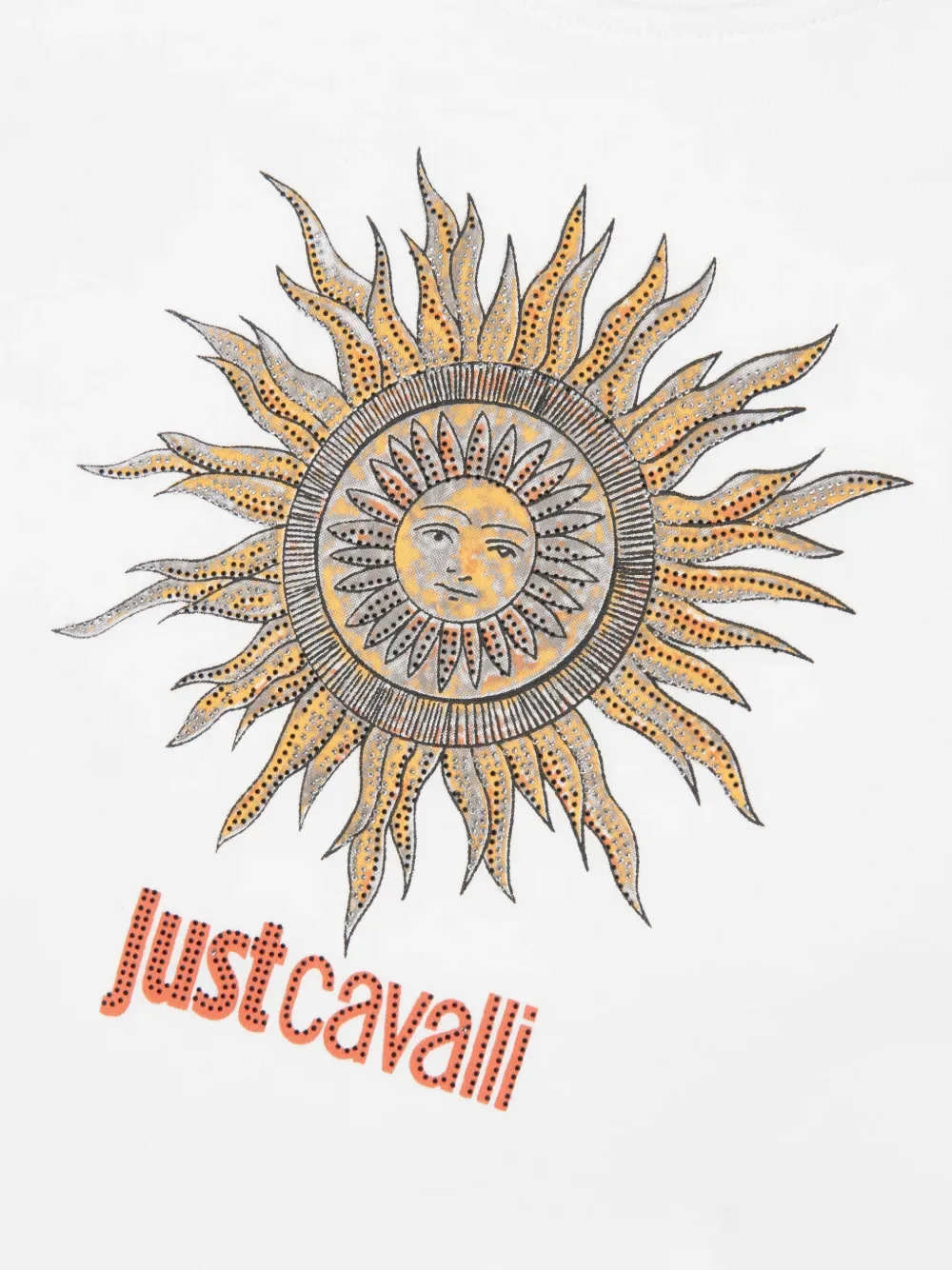 Футболка с эффектом солнечного принта Just Cavalli, белый — фото 4