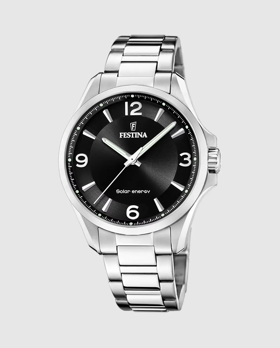

F20656/4 Solar Energy мужские часы из серебристой стали Festina, серебряный