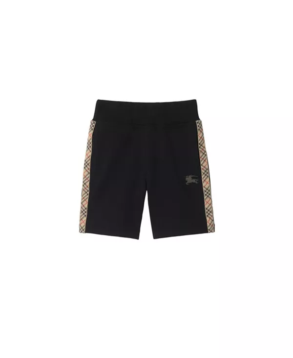 

Хлопковые шорты в клетку для мальчиков - для малышей и для детей постарше Burberry, черный