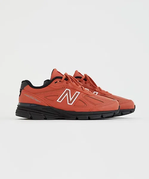 Мужские кроссовки из натуральной кожи New Balance U990 RB4 коричневые — фото 2