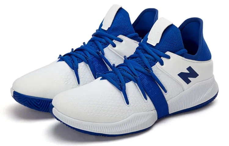 Кроссовки баскетбольные New Balance OMN1S Low D-Width сине-белые — фото 3