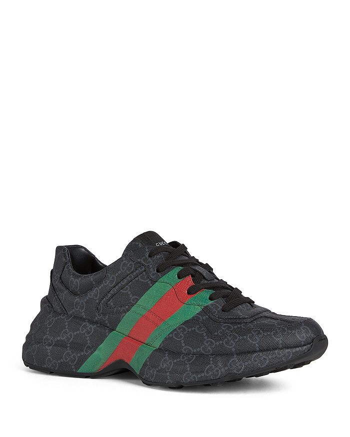

Мужские кроссовки Rhyton GG Supreme Canvas Gucci, черный