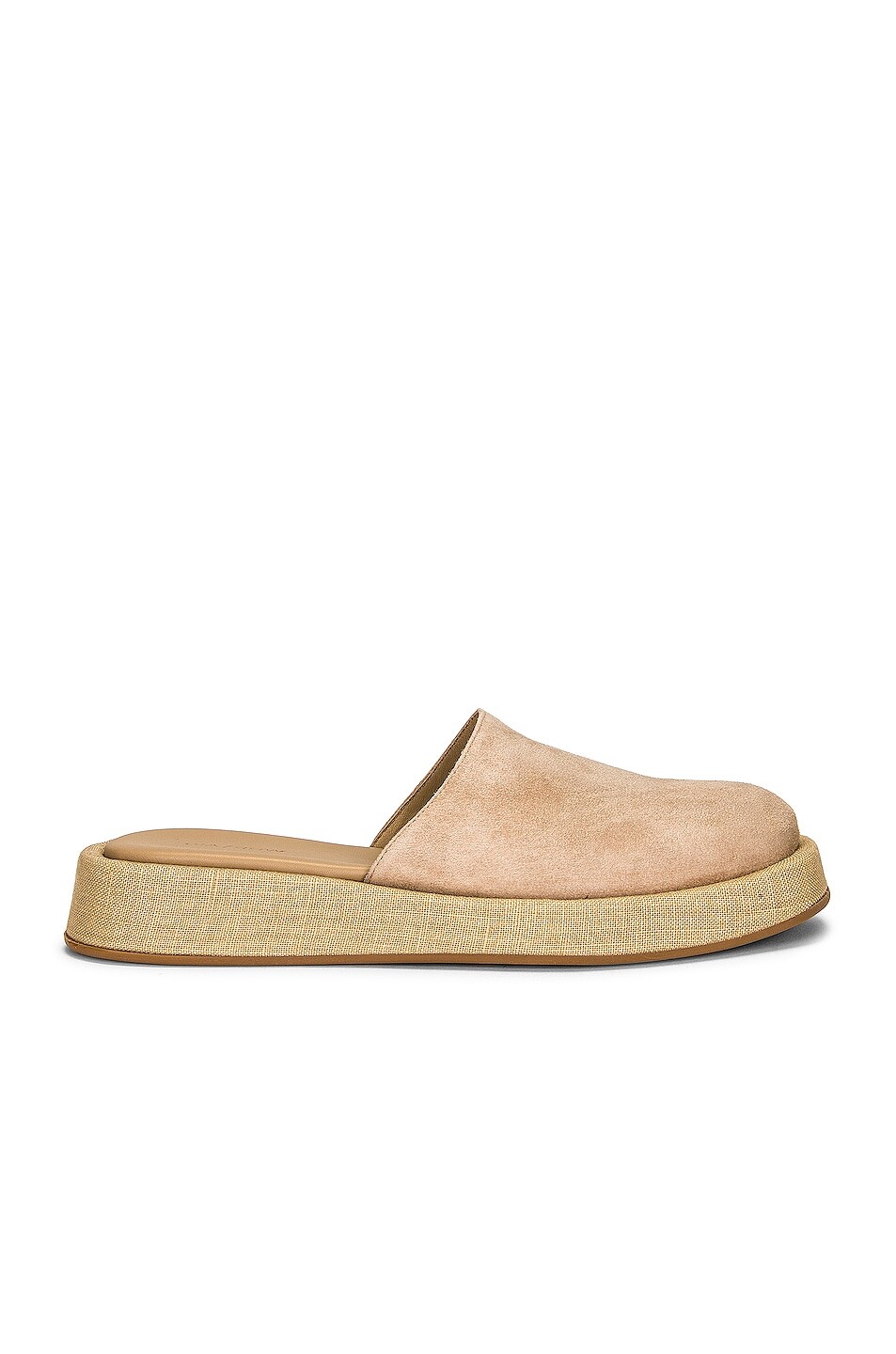 

Шлепанцы Gia Borghini X RHW Suede, цвет Taupe