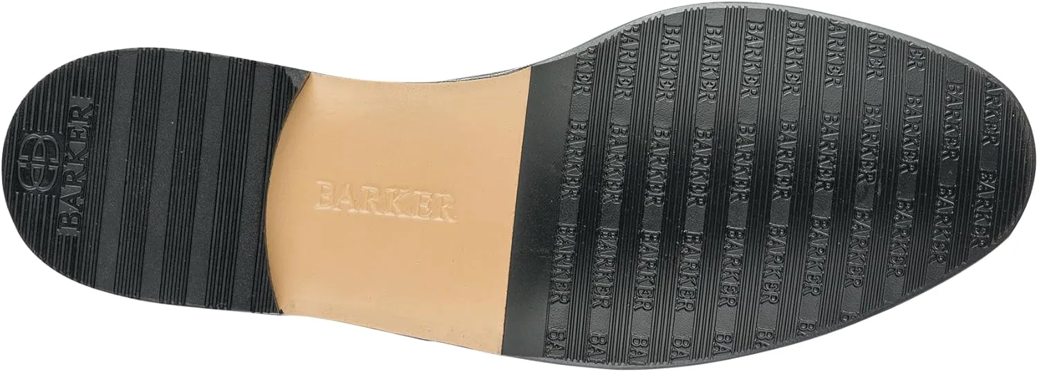 

Мужские кожаные лоферы BARKER Jefferson ручной работы - элегантные туфли без шнурков для любого случая, черный