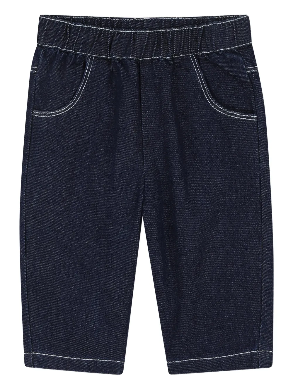 

Джинсы с контрастной прострочкой Kenzo Kids, синий