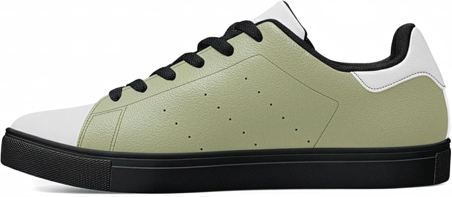 

Мужские низкие кроссовки из искусственной кожи, классические туфли с закрытым носком, повседневный стиль с черной подошвой Generic