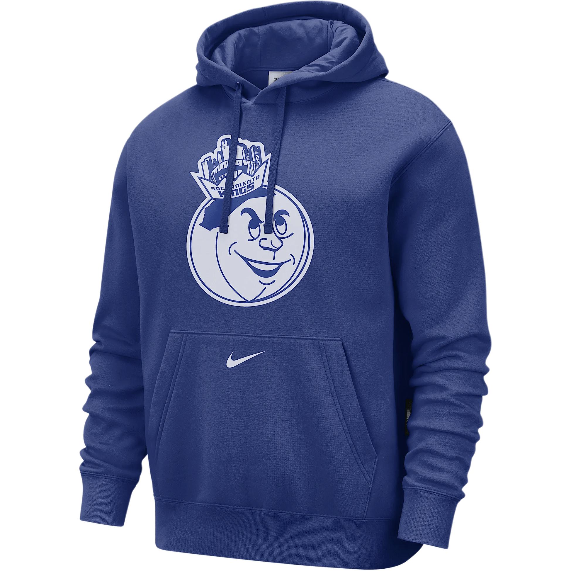 Толстовка Sacramento Kings Club City Edition мужская nba флисовая Nike, синий — фото 3