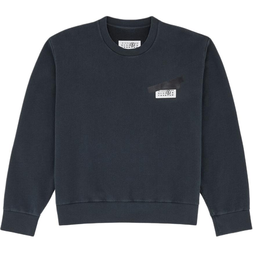 

Толстовка с круглым вырезом и нашивкой с логотипом Mm6 Maison Margiela, черный