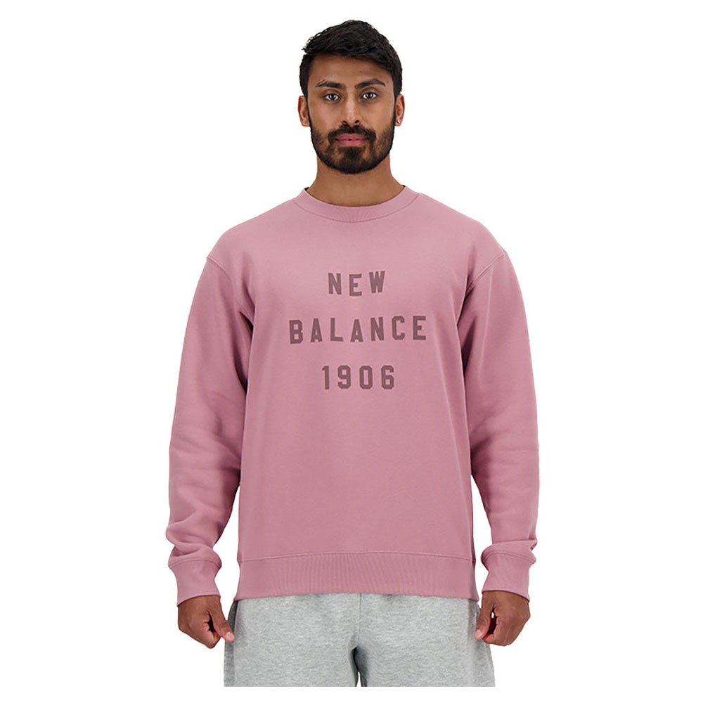 

Толстовка New Balance Iconic Collegiate Graphic, розовый