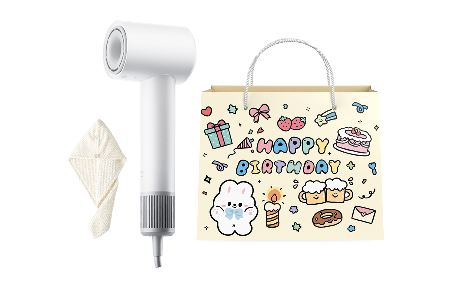 

Фен для волос Mi, White limited edition cute pet birthday gift box