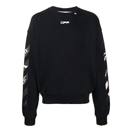 

Толстовка ss20 caravaggio arrows mens sweatshirt Off-White, черный