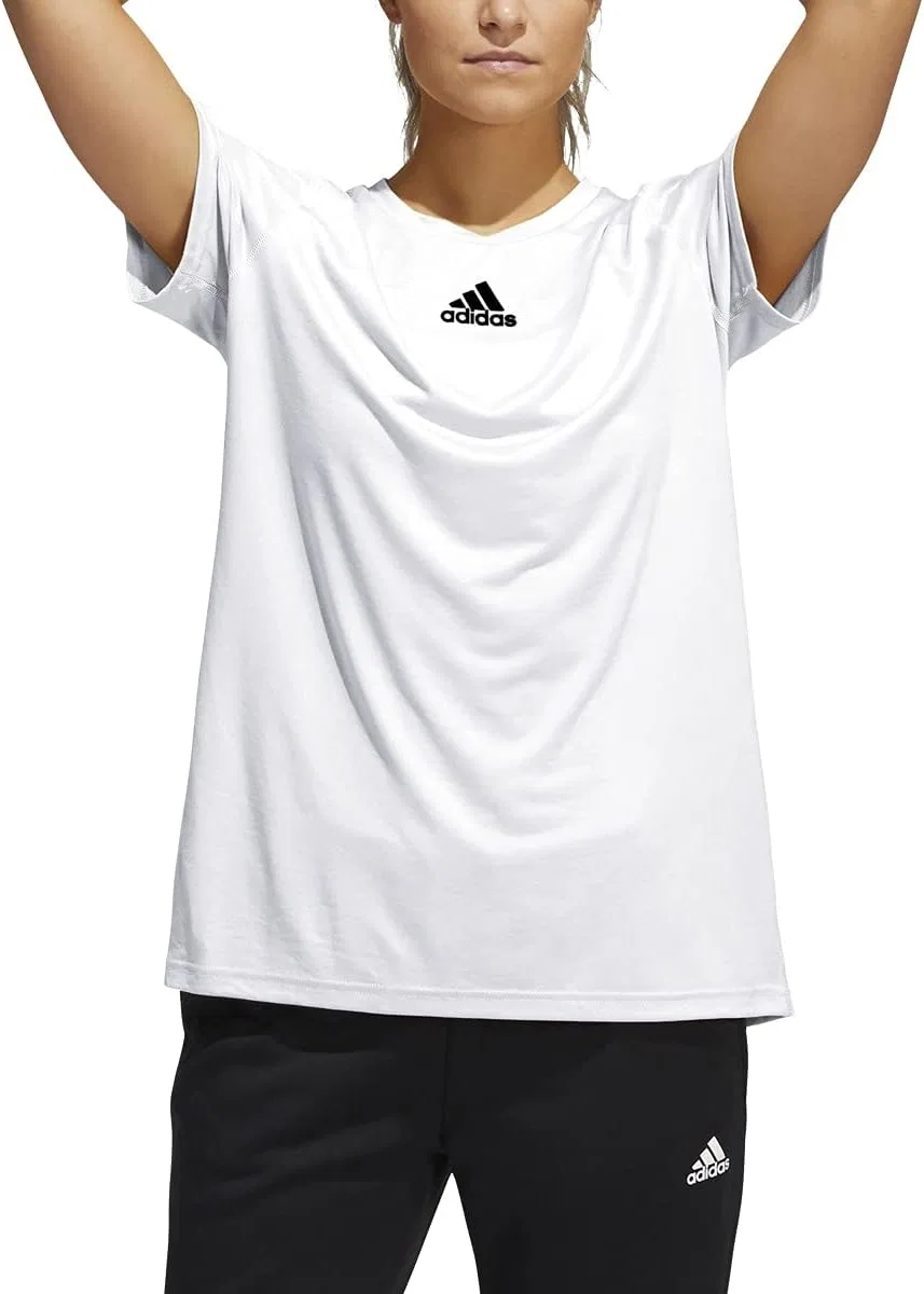 Футболка с коротким рукавом adidas, черный, белый
