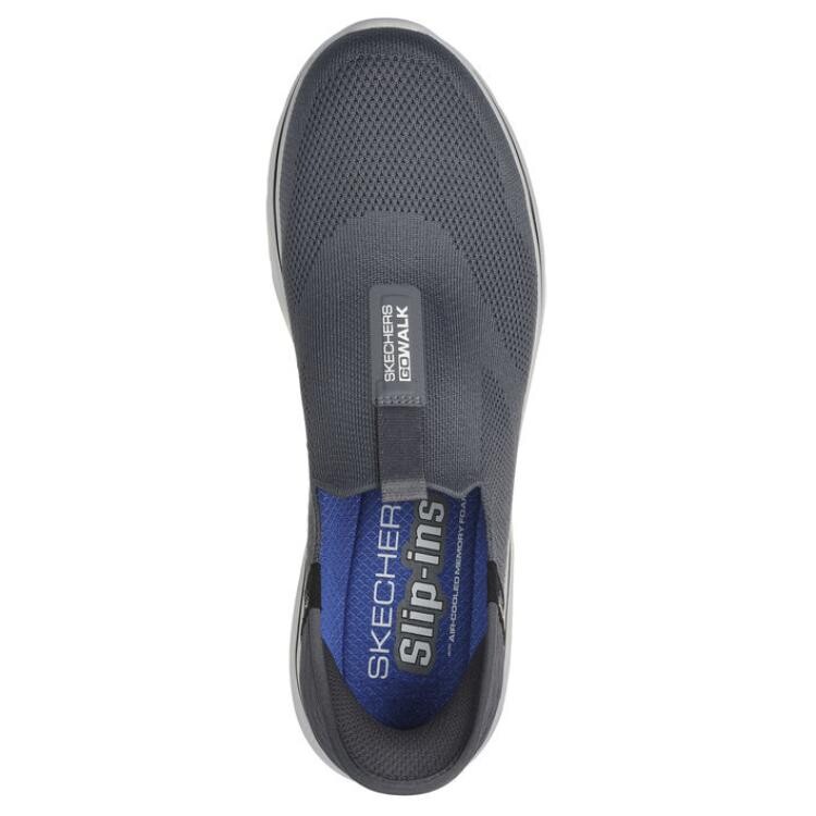 Кроссовки Skechers GO WALK 7 Lifestyle Shoes Men Low-top Gray, серый — фото 3