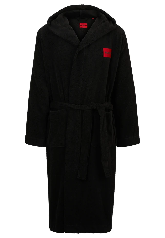 

Халат terry gown hooded Hugo, черный