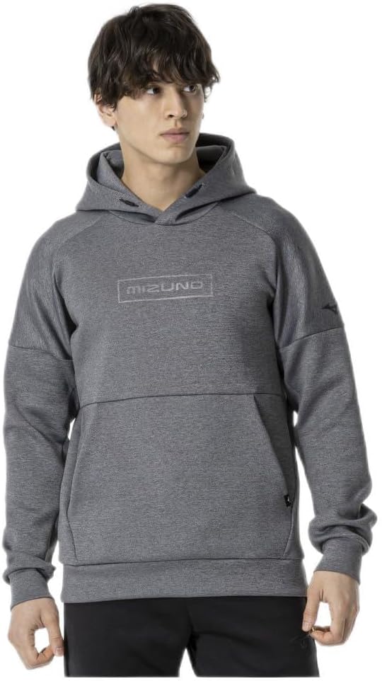 

Эластичная толстовка-парка с капюшоном, модель 32MCA561, унисекс, для взрослых Mizuno, светло-серый