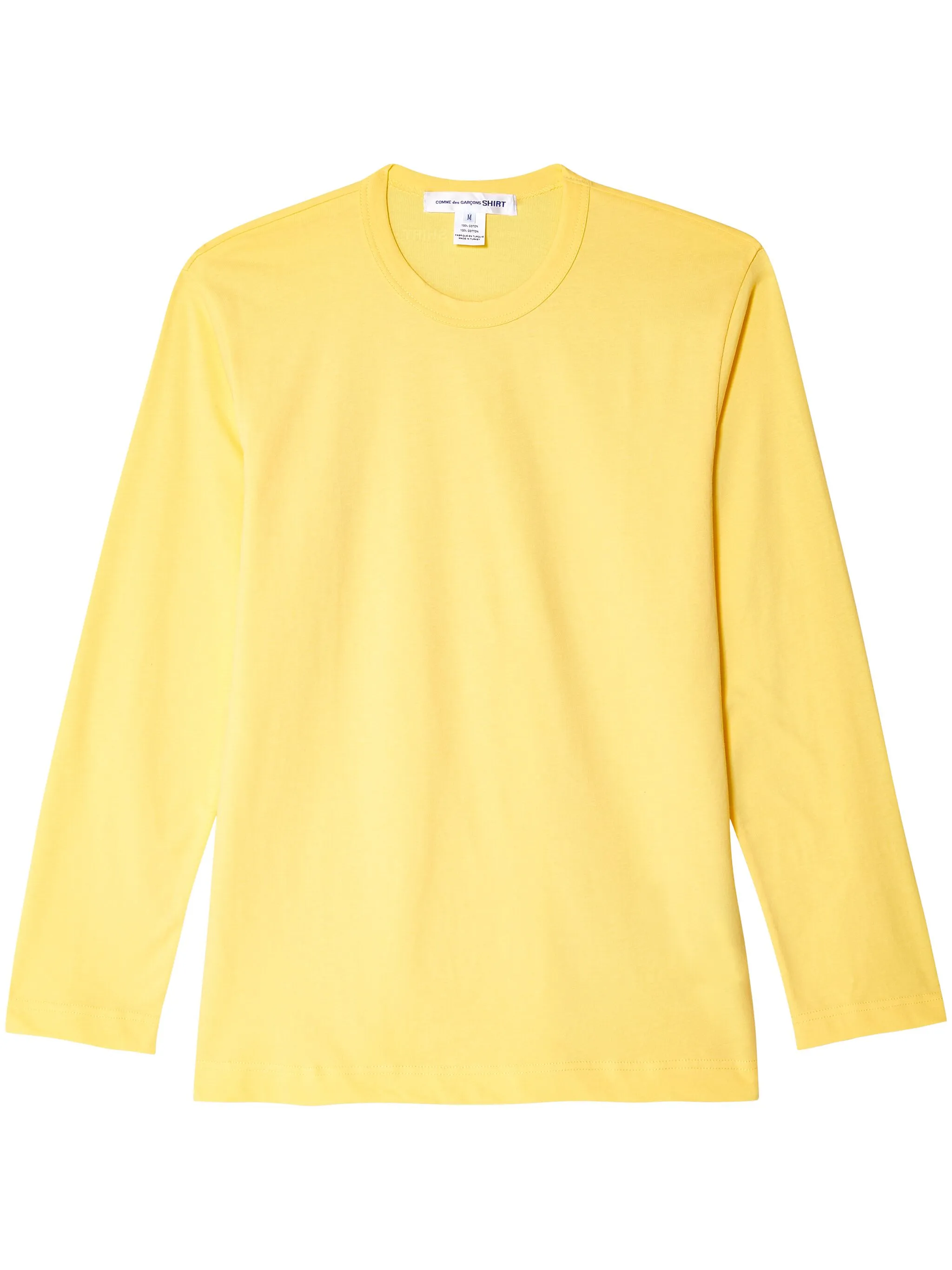 

Футболка с длинными рукавами и логотипом Comme Des Garçons Shirt, желтый