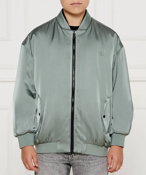 

Бомбер Regular fit Calvin Klein Jeans, зеленый