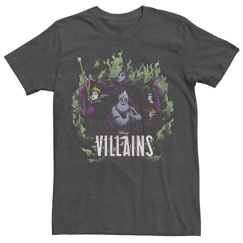 

Мужская футболка Disney's Villains Green Flame Group Shot, цвет Charcoal Heather