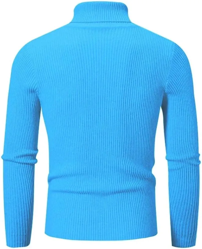Мужской пуловер с высоким воротником Slim Fit — фото 3