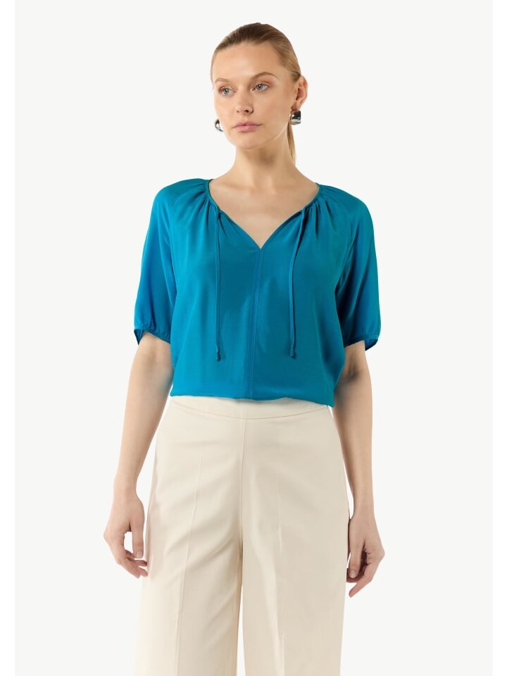 

Блуза comma Bluse kurzarm, бирюзовый