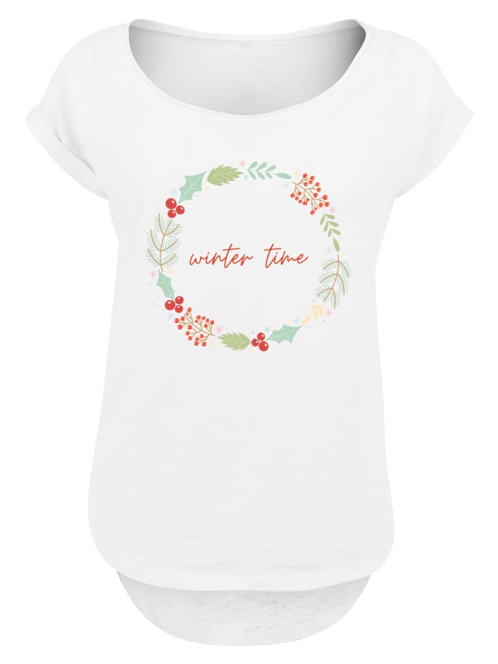 

F4NT4STIC Длинная футболка белого цвета для зимы, Белый, F4NT4STIC Длинная футболка белого цвета для зимы