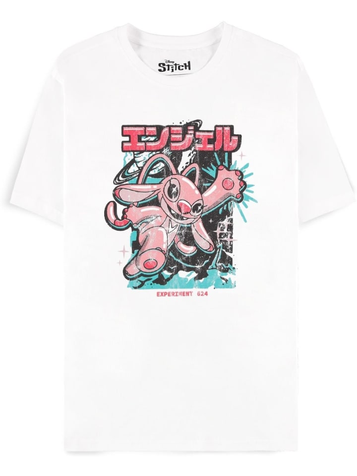 

Футболка Лило и Стич - винтажный ангел, женская, с короткими рукавами белого цвета Disney, Белый, Футболка Лило и Стич - винтажный ангел, женская, с короткими рукавами белого цвета Disney