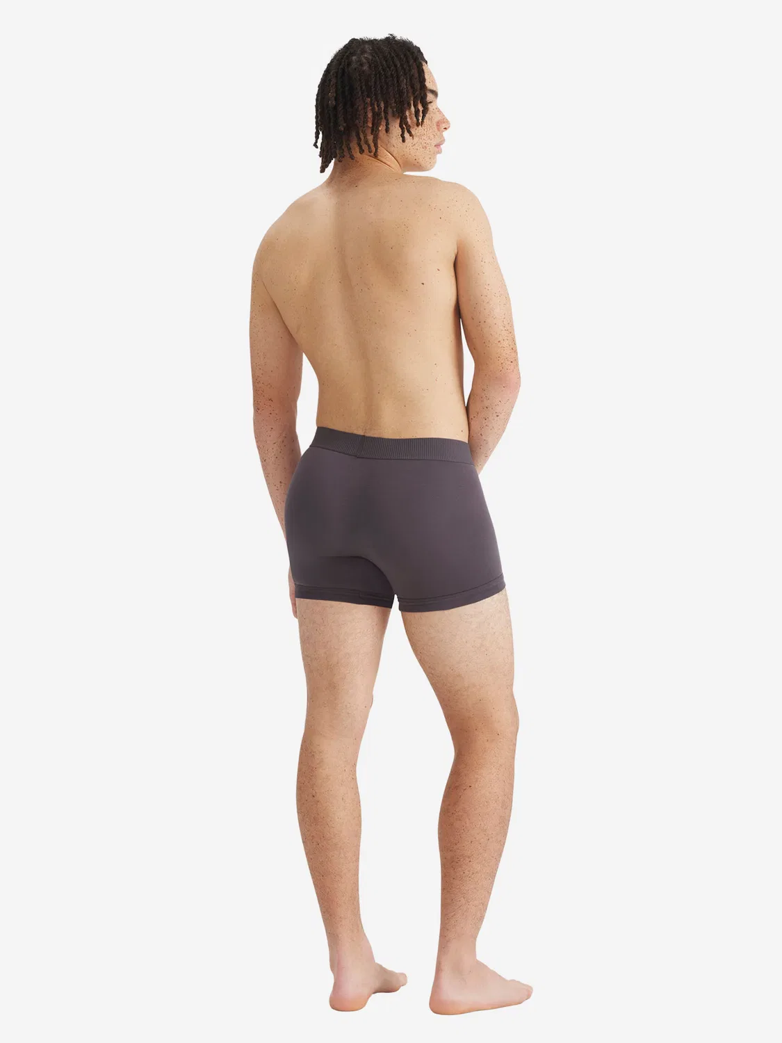 Боксерские шорты Adidas Originals Comfort Cotton Rib темно-серого и черного цвета — фото 4