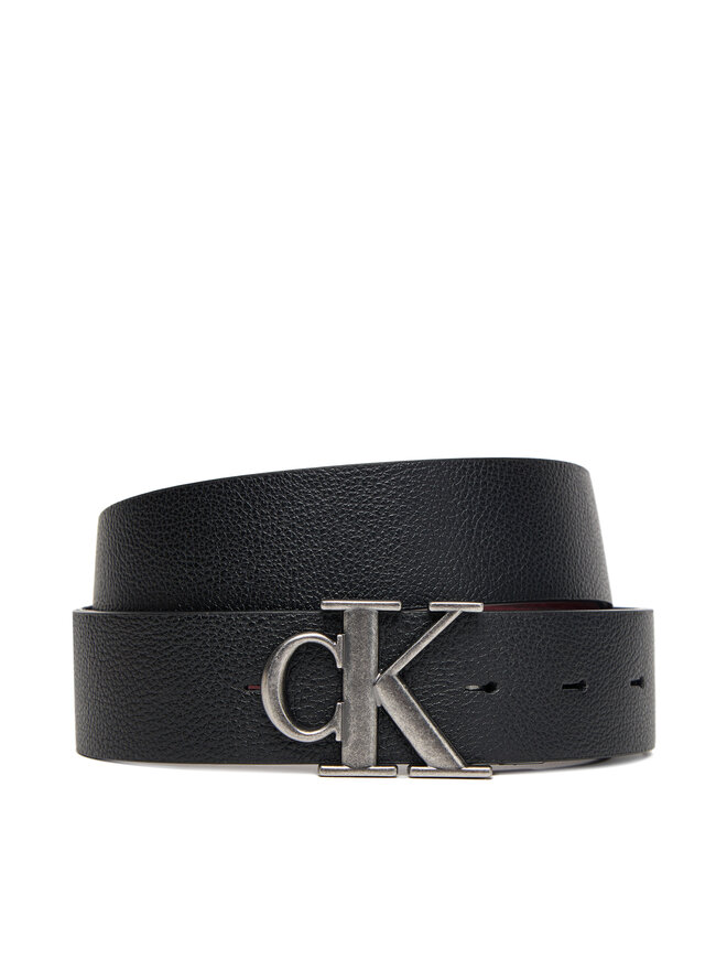 

Мужской ремень Calvin Klein Monogram Buckle 35Mm Adj/Rev LV04D7017G Schwarz
