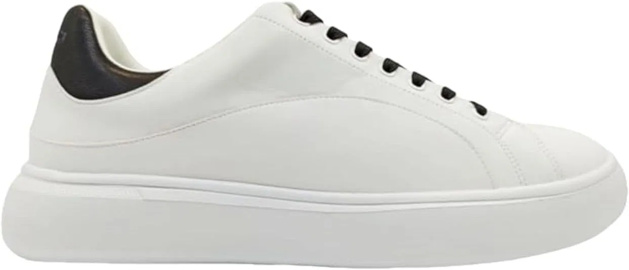 Кроссовки Trussardi 77A00537 SNK YRIAS FX Nappa для мужчин на шнуровке, белые с черным