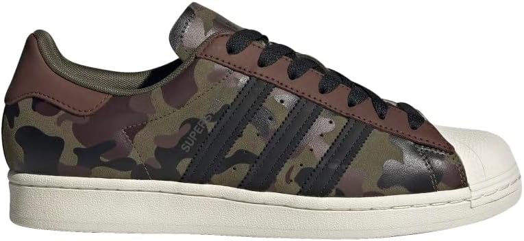 Мужские модные кроссовки adidas Originals Superstar RT, красный/оливковый — фото 2