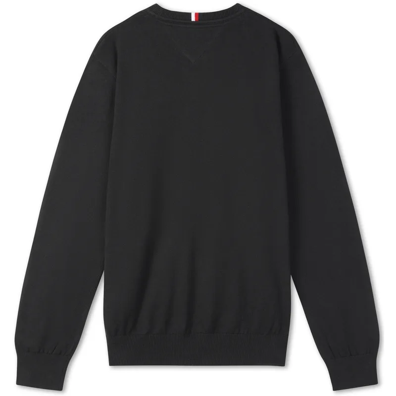Трикотажный свитер с круглым вырезом Tommy Hilfiger, Classic Black BDS — фото 4