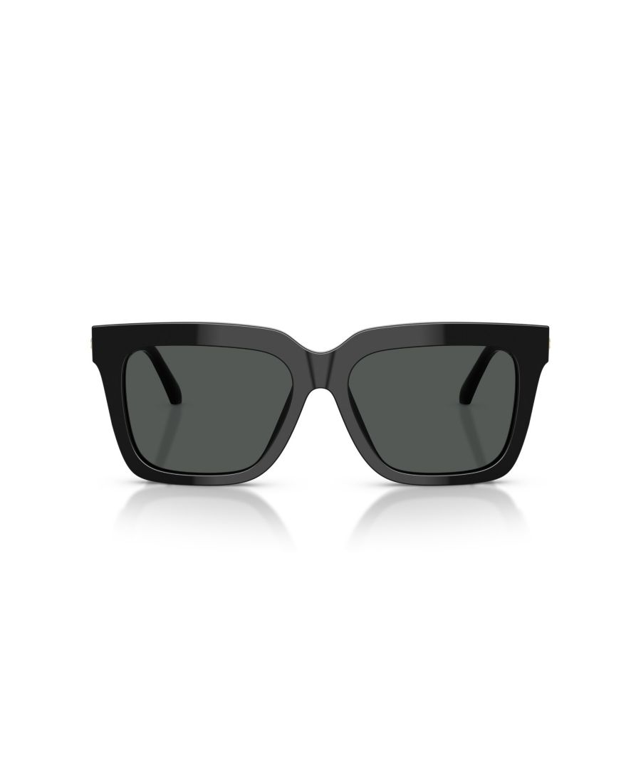Женские квадратные солнцезащитные очки, VE4498 Versace, Black — фото 4