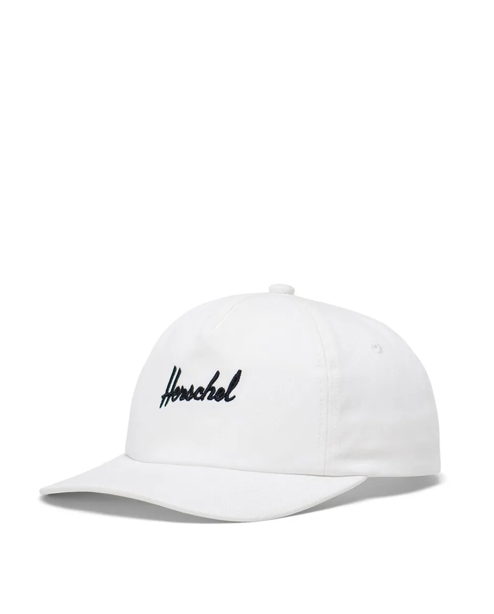 

Кепка унисекс из белой ткани с вышивкой Herschel, белый