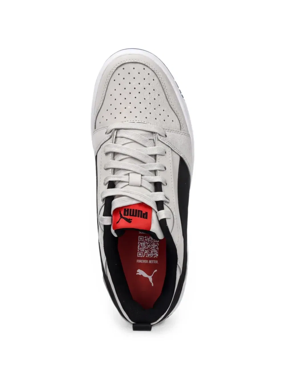 Кроссовки Rebound V6 Lo со вставками из замши Puma Kids, серый — фото 4