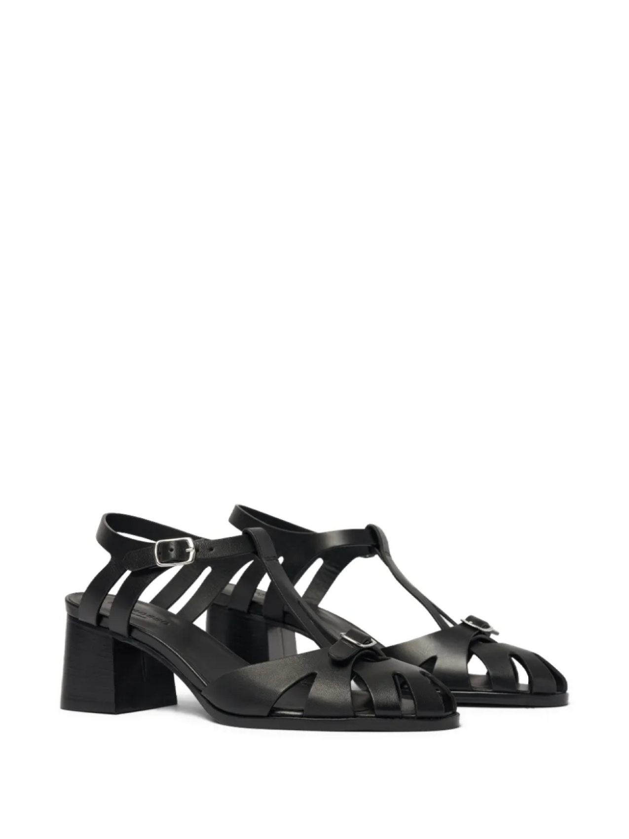 Сандалии Giulia на блочном каблуке высотой 55 мм с ремешками Scarosso, черный — фото 2