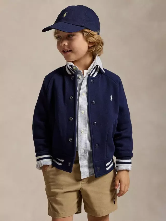 Детская куртка-бомбер Polo, элегантный темно-синий цвет Ralph Lauren