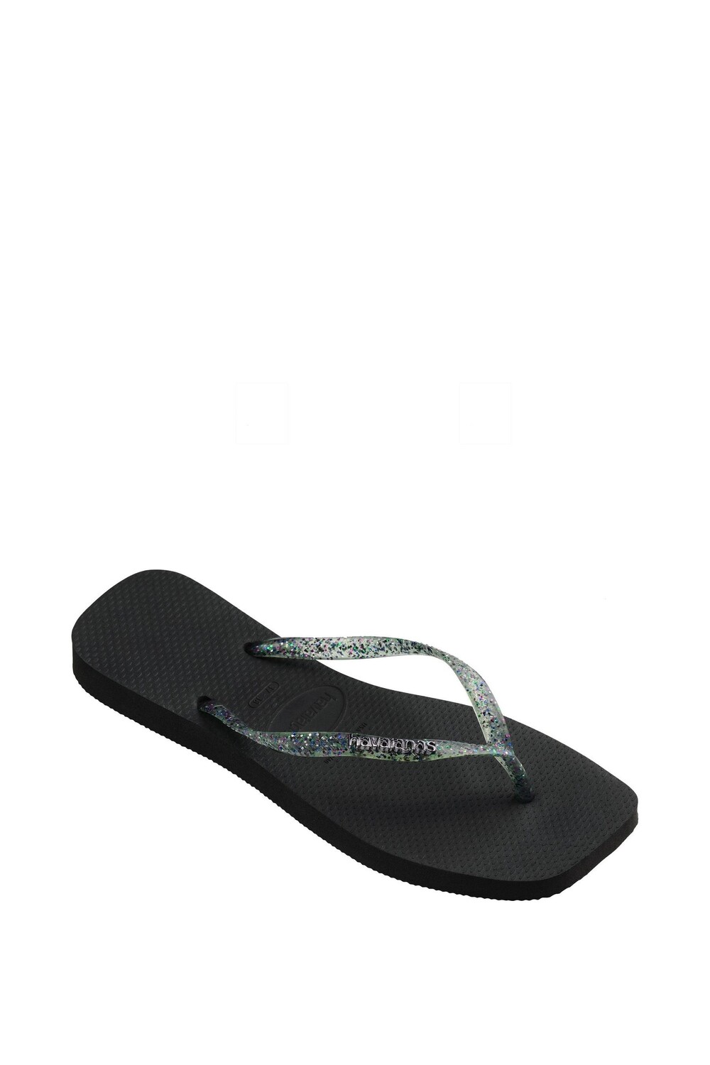 Металлизированные босоножки с квадратным логотипом Havaianas, черный — фото 3